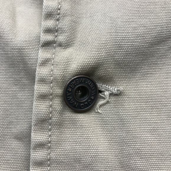 Vintage Old Navy Painters Corduroy Fleece Lined Jacket Mens Medium Tan Barn Coat - Picture 7 of 11